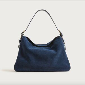 Navy J.Crew Berkeley shoulder bag.